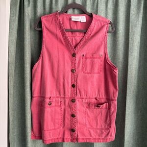Vintage Susan Bristol Faded Red Vest